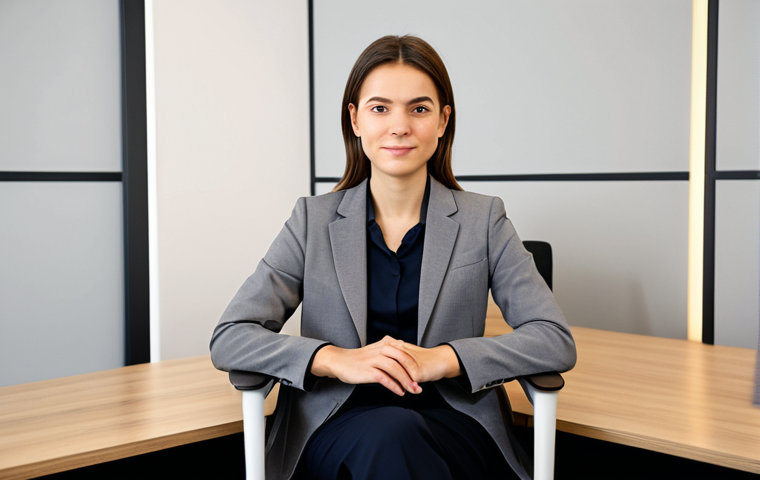 A young professional female psychologist in a modest business suit, fully clothed, appropriate attire, seated attentively in a modern, warm, and inviting therapy office. She is focused, displaying a calm, empathetic expression, with perfect anatomy, correct proportions, and a natural pose. Well-formed hands, proper finger count, natural body proportions. Soft natural lighting, professional photography, safe for work, appropriate content, professional, high quality.