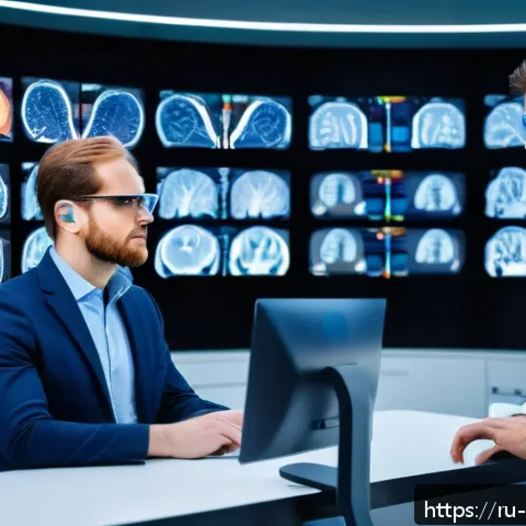 심리학의 혁신적인 변화 - A modern neuroscience laboratory scene showing a diverse group of adult researchers using advanced b...